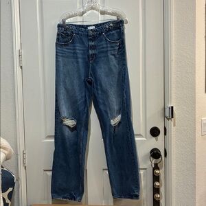 Good American Blue Distressed Jeans